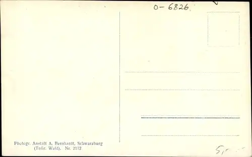 Ak Sitzendorf in Thüringen, Blick aus dem Eisenbahnzug