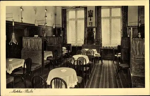 Ak Breslau (Wrocław) in Schlesien, Cafe Brunies, Mokka Stube, Junkernstraße 1-3