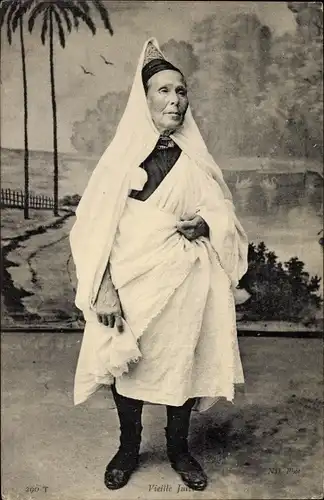 Judaika Ak Vieille Juive, Portrait einer Jüdin