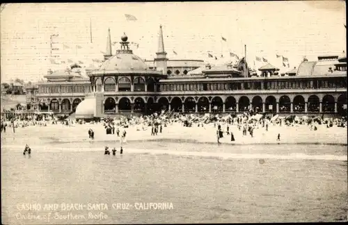 Ak Santa Cruz Kalifornien USA, Casino and Beach