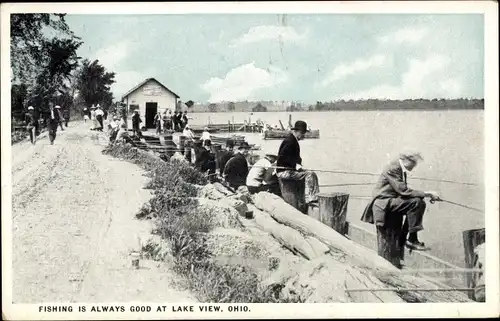 Ak Ohio USA, fishing is always good at lake view