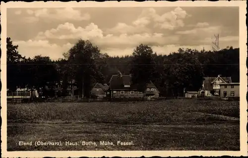 Ak Elend Oberharz am Brocken, Haus: Bothe, Mühe, Fessel