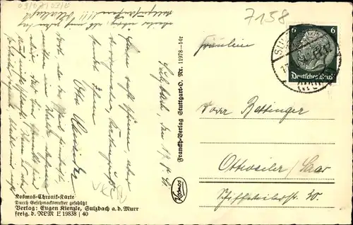 Ak Sulzbach an der Murr, Gesamtansicht