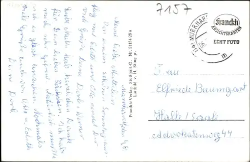 Ak Murrhardt in Württemberg, Fliegeraufnahme vom Ort