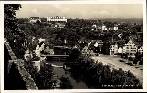 Ak Backnang in Württemberg, Blick vom Freithof