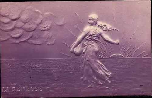 Präge Litho La Semeuse, Allegorie