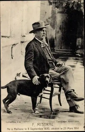 Ak Französischer Dichter Frédéric Mistral, Né 8 Septembre 1830