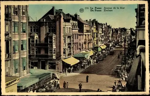 Ak La Panne De Panne Westflandern, Zeelaan
