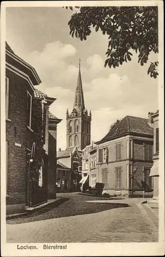 Ak Lochem Gelderland, Bierstraat, Turm