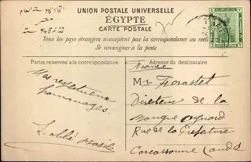 Ak Alexandria Ägypten, Jardin Nouzna