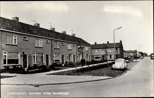 Ak Assendelft Nordholland Niederlande, Hornlaan m/3de Heidestraat