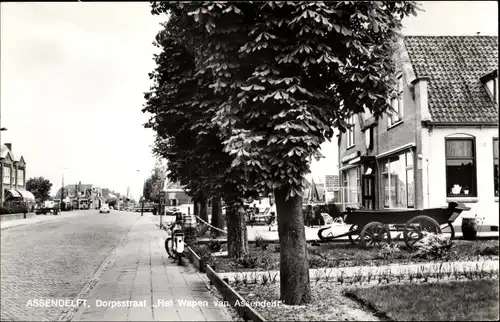 Ak Assendelft Nordholland Niederlande, Dorpsstraat, Het Wapen van Assendelft