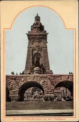 Ak Steinthaleben Kyffhäuserland in Thüringen, Kyffhäuser, Kaiser Wilhelm Denkmal