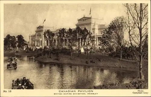Ak Wembley London England, British Empire Exhibition, Canadian Pavilion