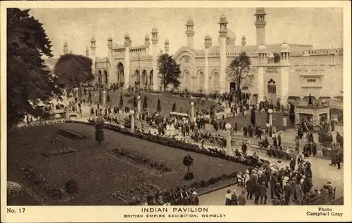 Ak Wembley London England, British Empire Exhibition, Indian Pavilion