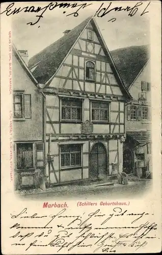 Ak Marbach am Neckar, Schillers Geburtshaus