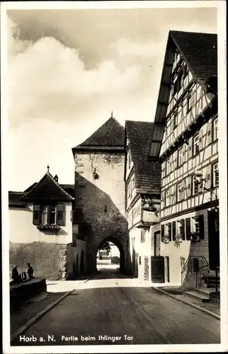 Ak Horb am Neckar, Partie beim Ihlinger Tor