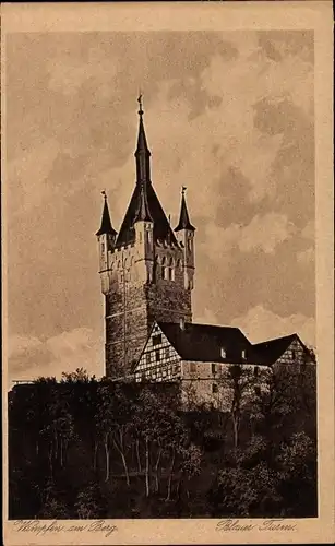 Ak Wimpfen am Berg Bad Wimpfen am Neckar, Blauer Turm