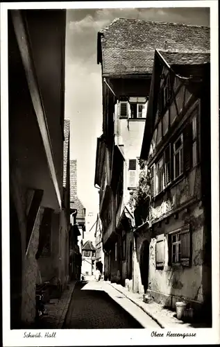 Ak Schwäbisch Hall in Baden Württemberg, Obere Herrengasse