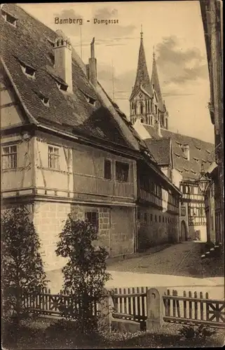 Ak Bamberg in Oberfranken, Domgasse