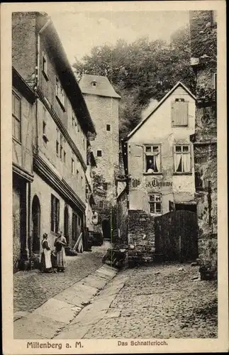 Ak Miltenberg am Main Unterfranken, das Schnatterloch