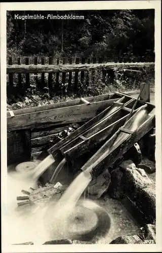 Ak Marktschellenberg Berchtesgadener Land, Almbachklamm, Kugelmühle