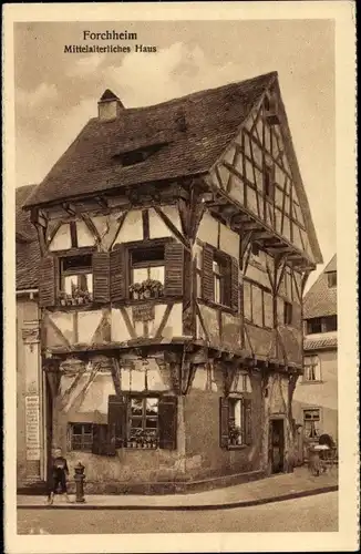 Ak Forchheim in Oberfranken Bayern, Mittelalterliches Haus