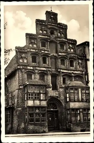 Ak Lüneburg in Niedersachsen, Altes Giebelhaus