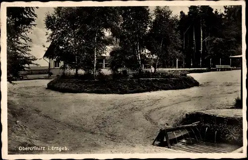 Ak Obercrinitz Crinitzberg, Blick auf die Quellen, Haus