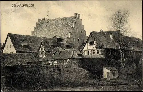 Ak Schmalkalden im Thüringer Wald, Teilansicht