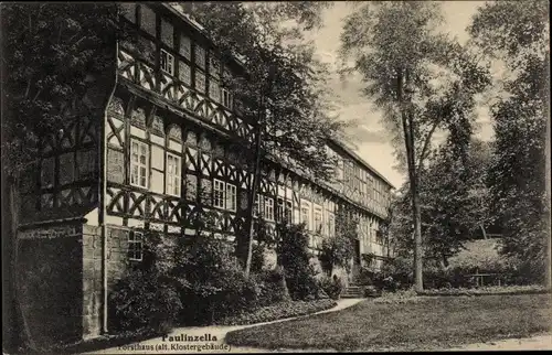 Ak Paulinzella Königsee Rottenbach in Thüringen, Forsthaus, Altes Klostergebäude, Gasthaus Menger