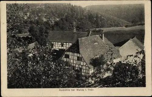 Ak Weida in Thüringen, Aumühle