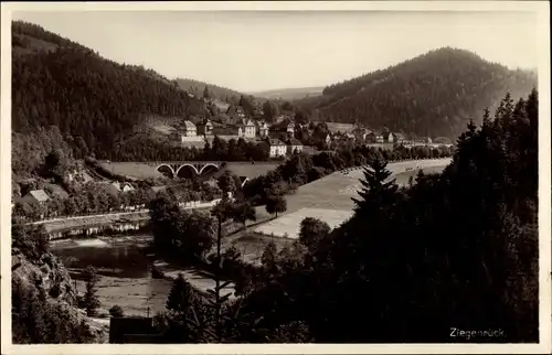 Ak Ziegenrück an der Saale Thüringen, Ob. Saaletal, Blick v. d. Nemitzklippe