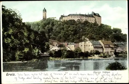 Ak Greiz im Vogtland, Oberes Schloss