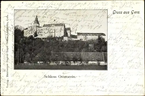 Ak Gera in Thüringen, Schloss Osterstein
