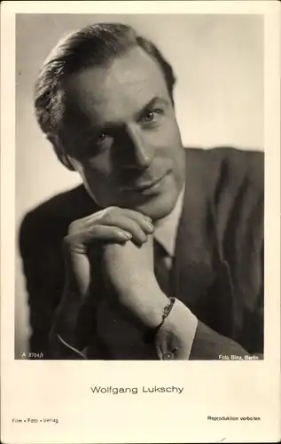 Ak Schauspieler Wolfgang Lukschy, Portrait