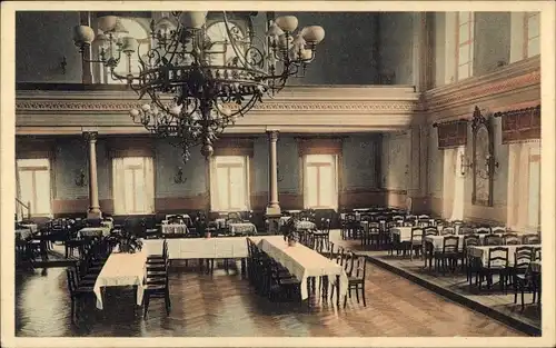 Ak Bischofswerda im Kreis Bautzen, Speisesaal vom Hotel König Albert, Bes. Carl Naumann