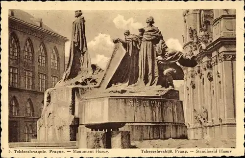 Ak Praha Prag Tschechien, Monument Husuv