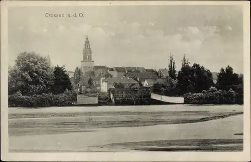 Ak Krosno Odrzańskie Crossen Oder Ostbrandenburg, Teilansicht