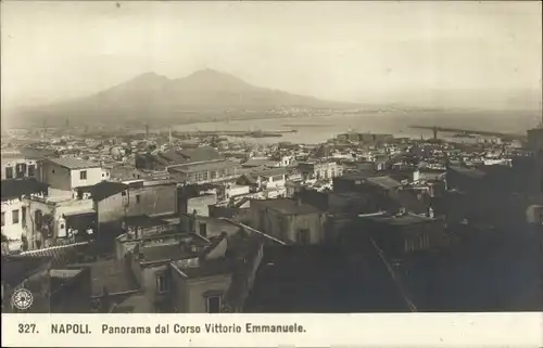 Ak Napoli Neapel Campania, Panorama dal Corso Vittorio Emmanuele