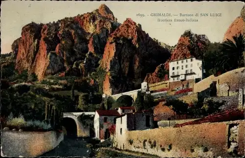 Ak Grimaldi Calabria, Burrone di San Luigi, frontiera franco-italiana