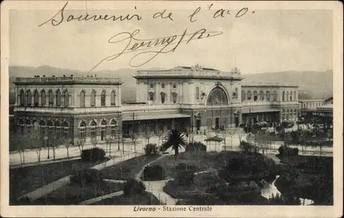 Ak Livorno Toscana, Stazione Centrale