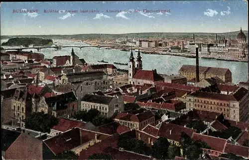 Ak Budapest Ungarn, Ansicht von der Fischerbastei
