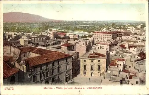 Ak Murcia Stadt Spanien, Vista general desde el Campanerio