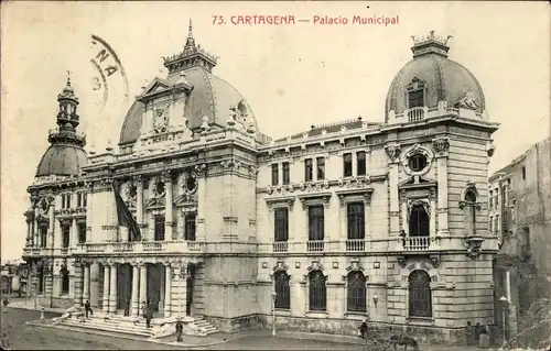 Ak Cartagena Murcia Spanien, Palacio Municipal