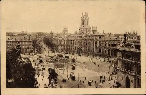 Ak Madrid Spanien, Cibeles y Casa de Corroos