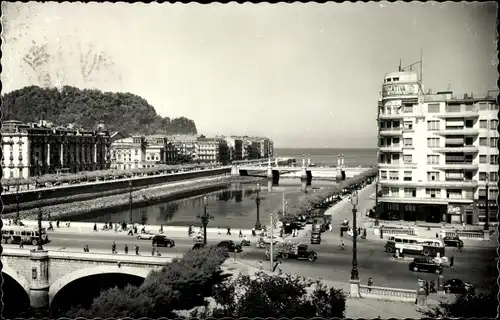 Ak Donostia San Sebastian Baskenland, Puento Santa Catalina