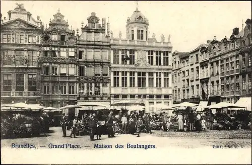 Ak Bruxelles Brüssel, Grande Place, Maison des Boulangers