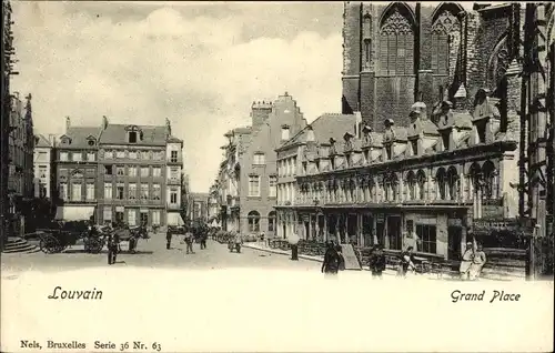 Ak Louvain Leuven Flämisch Brabant, Grand Place