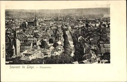 Ak Liège Lüttich Wallonien, Panorama